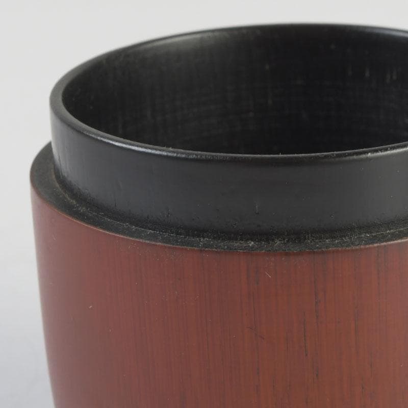 茶道具　漆塗　古竹　棗　時代箱付　V　9822