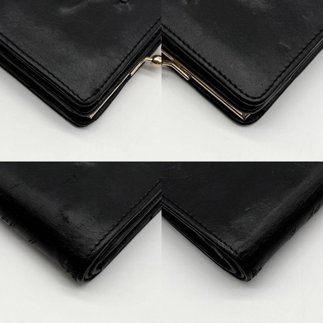 【美品】ヴィヴィアンウエストウッド レザー 二つ折り財布 オーブ 型押し ロゴ