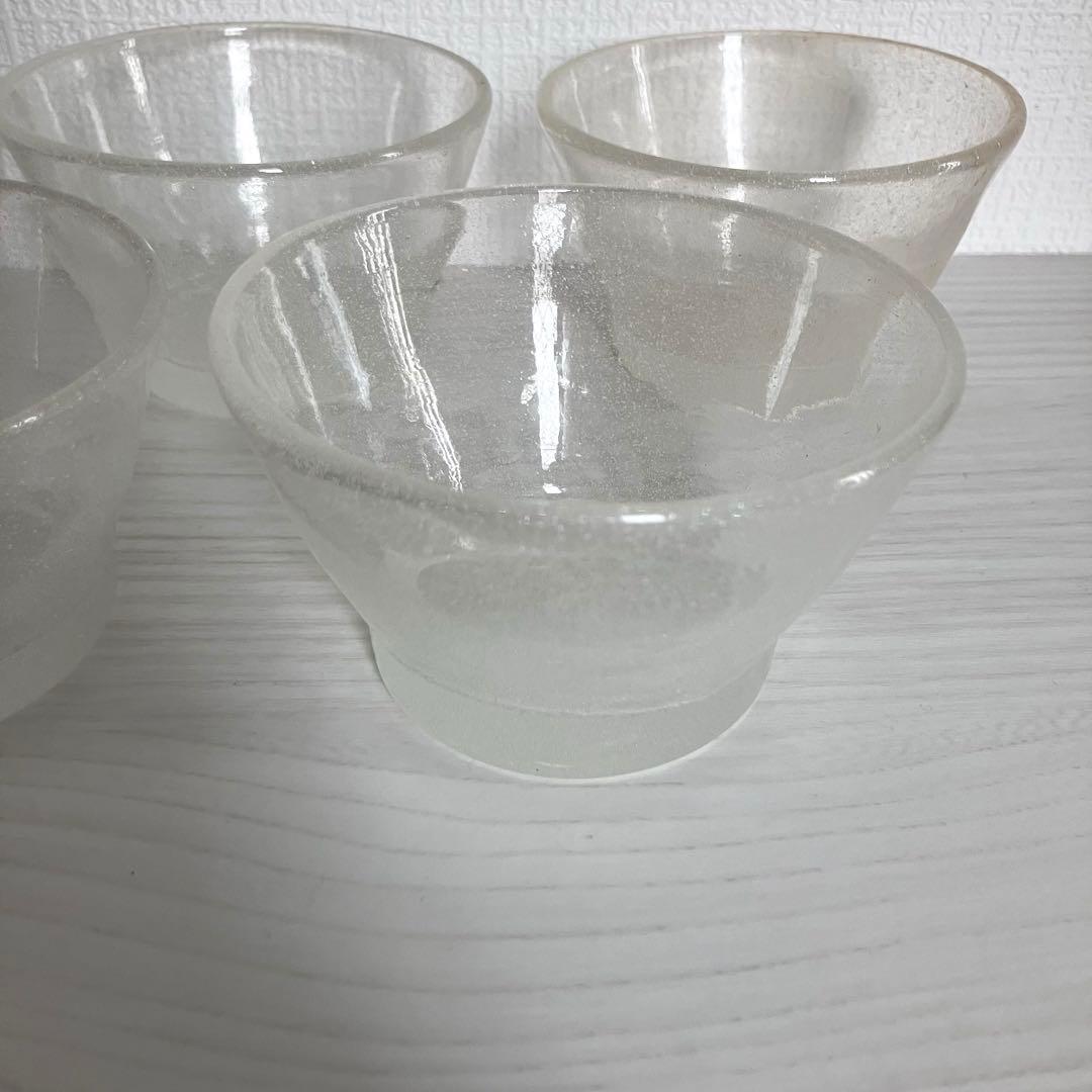 N*o様 39【倉敷ガラス】小谷眞三 白泡小鉢6点セット