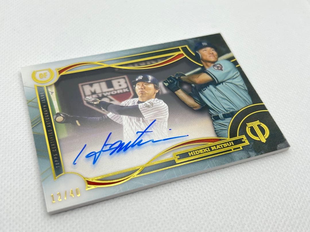 レア名シーン2019 Topps Tribute 40シリ 直筆サイン 松井秀喜