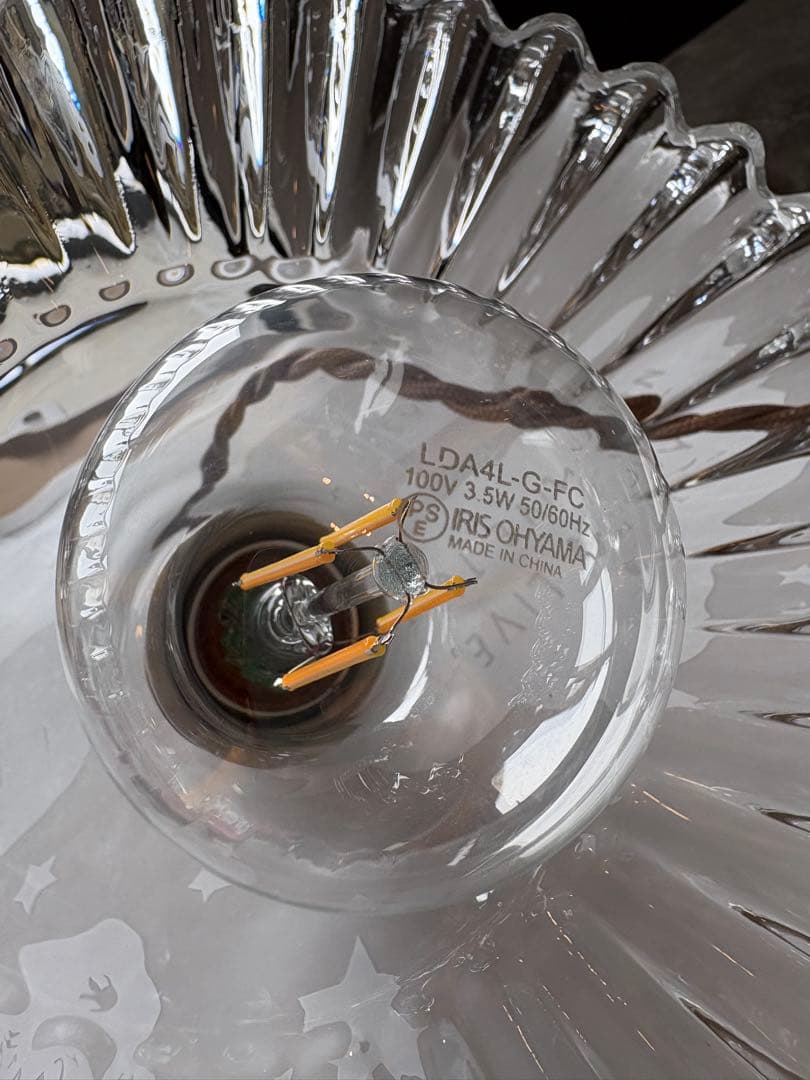 希少！！ガラス製　アンティーク ペンダントライト　(電球もお付けします)