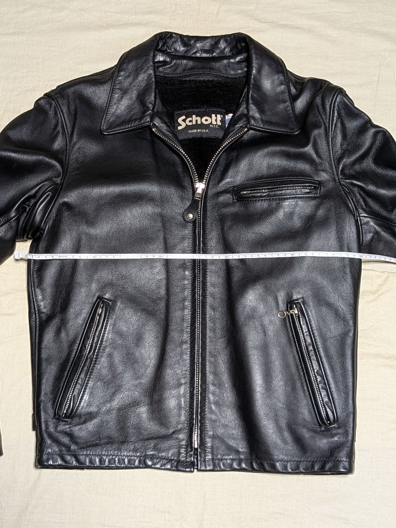 Schott 643 美品 38　USA トラッカー　ライダース　内ボア付