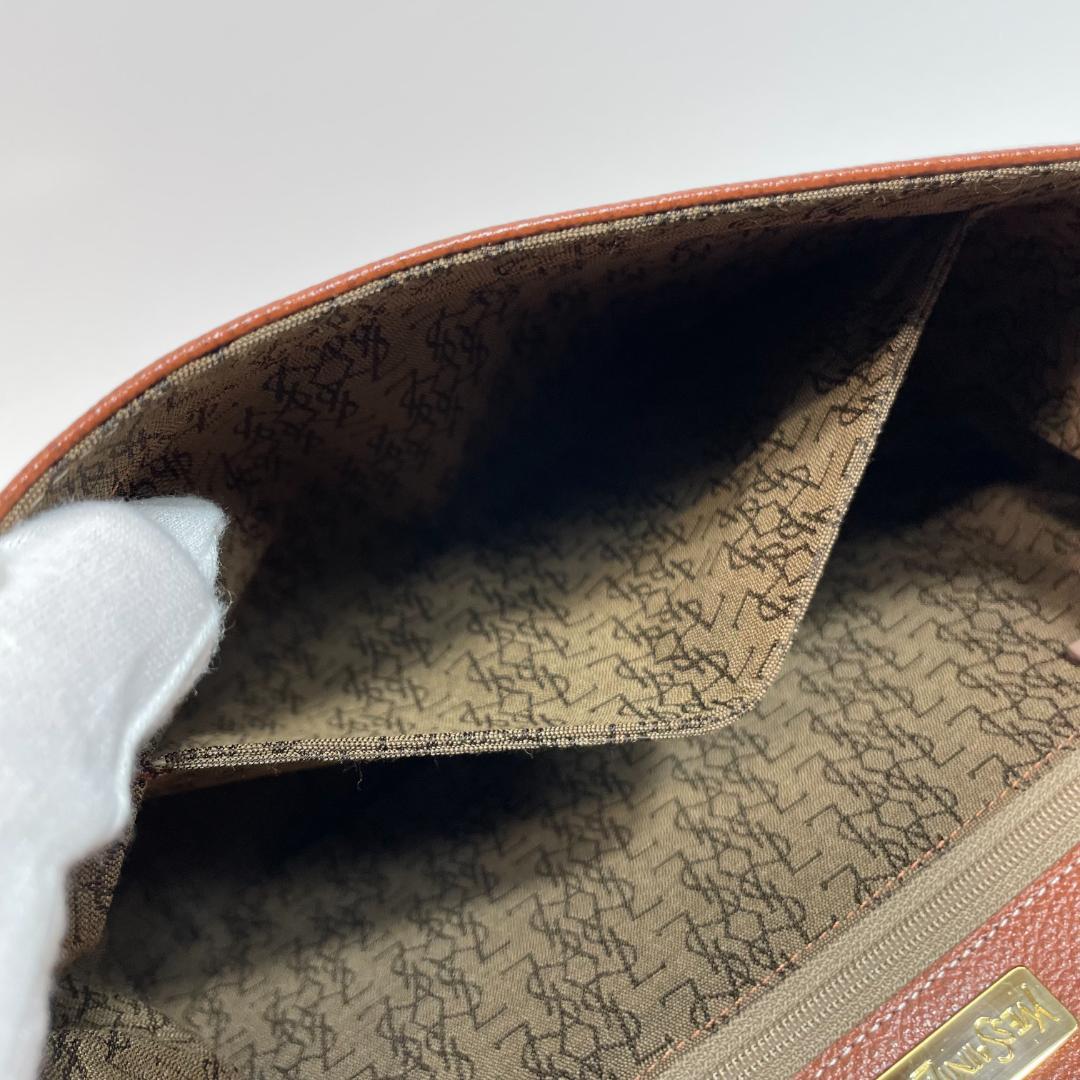 イブサンローラン ショルダー ヴィンテージ YSL ブラウン MBZ101