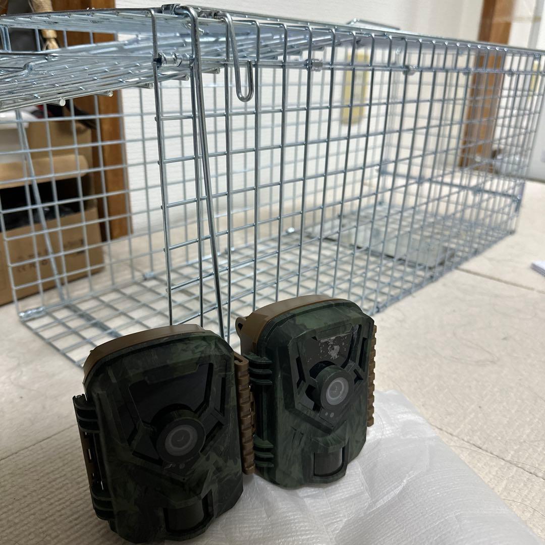 捕獲器と動体検知カメラセット