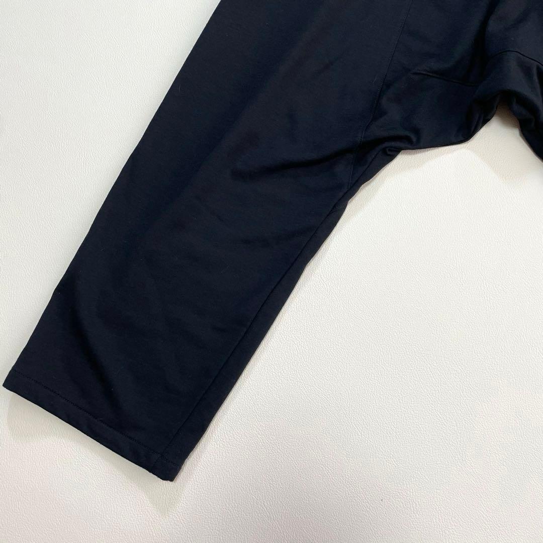 6264 Y-3 サルエルパンツ　ルーズシルエットパンツ　ブラック スリーライン