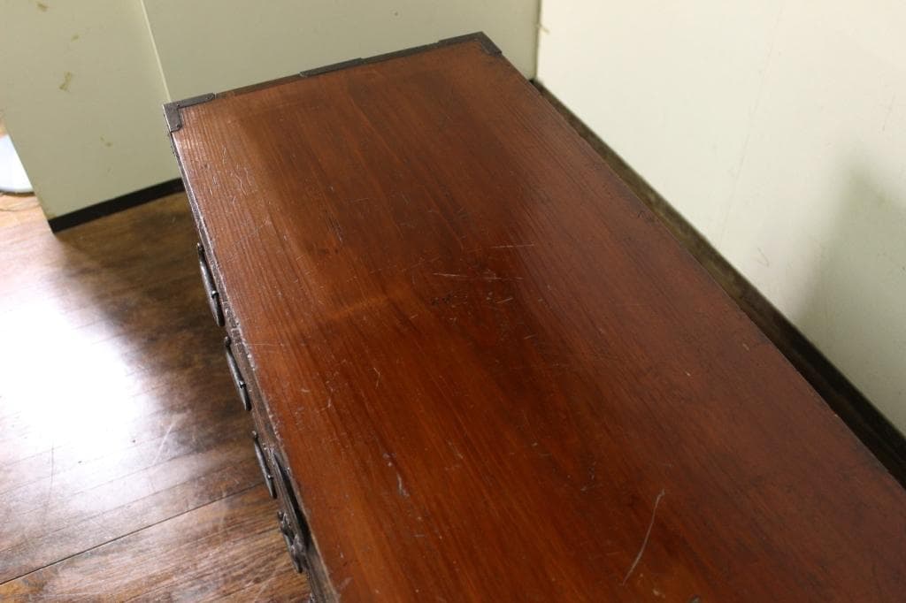 最上地方の衣装箪笥 丸金具 時代箪笥/古民家/チェスト/収納/無垢材/古家具