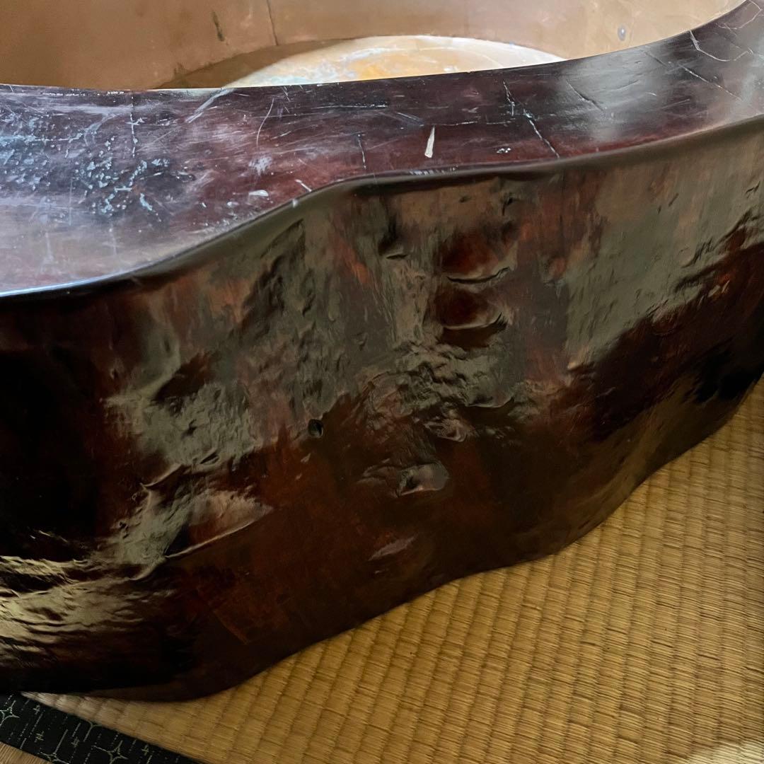 k*n様 天然木　火鉢　サイドテーブル　直径90cm　ビッグサイズ