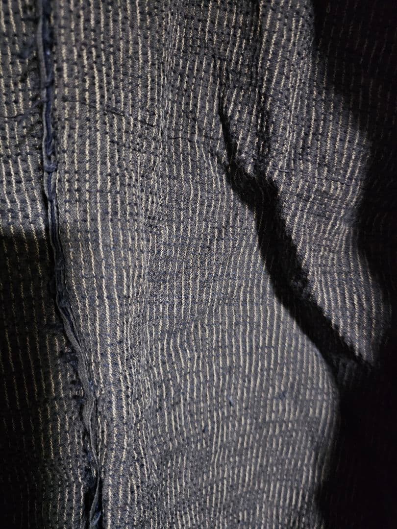 野良着　襤褸　刺し子　雪柄　藍染