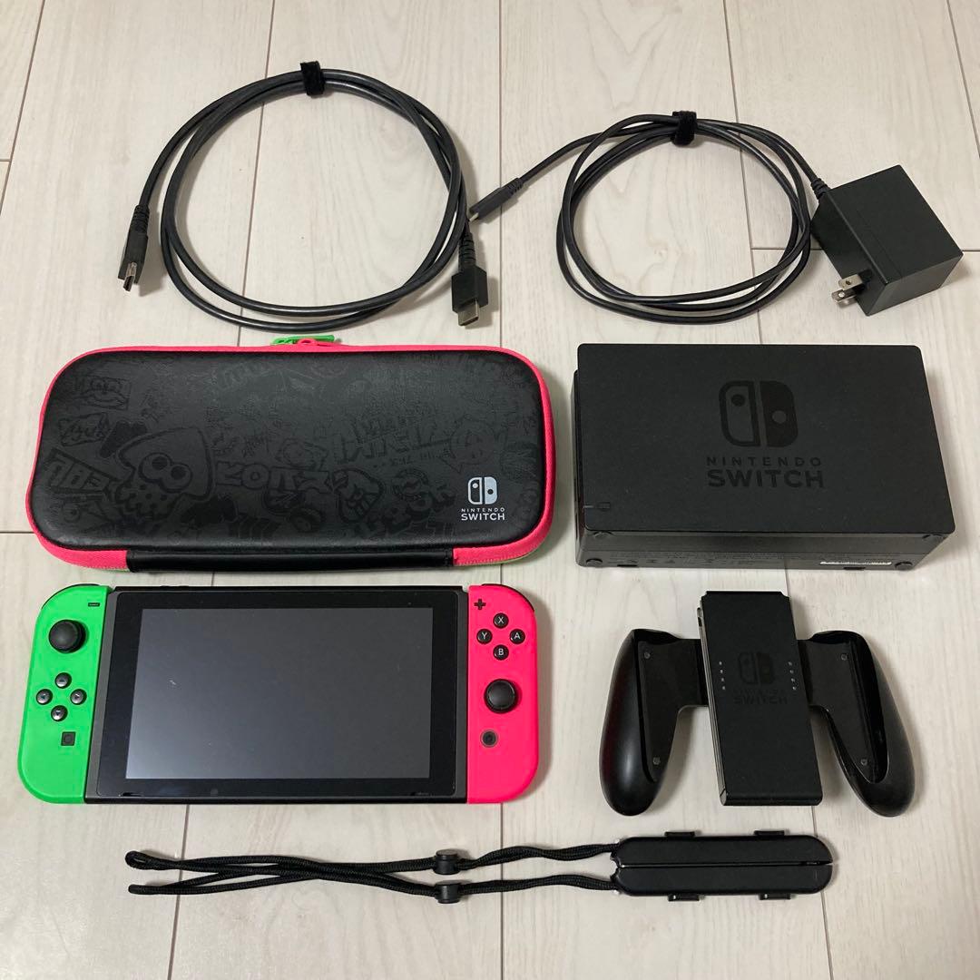 【Nintendo Switch本体】スプラトゥーン2モデル 限定本体ケース付き