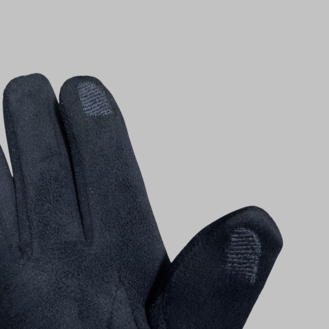 小物 CONTRAST LEATHER GLOVE (BLACK) 777T