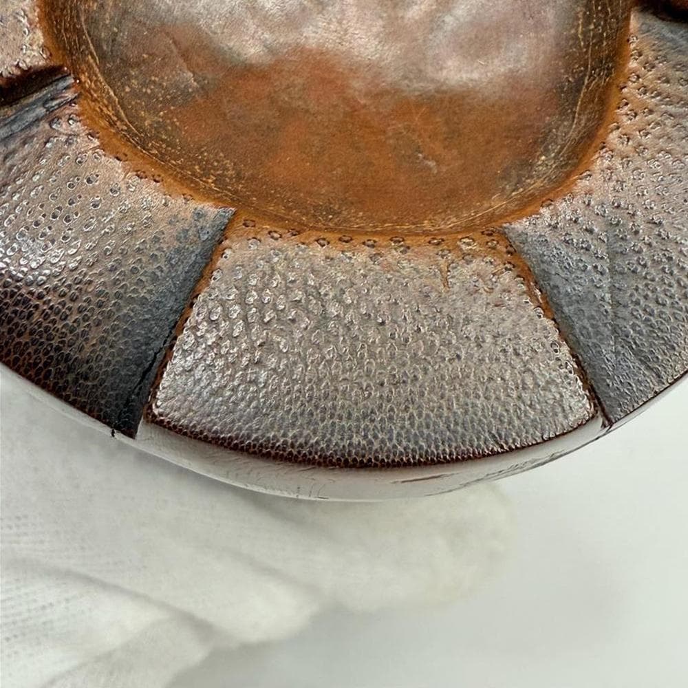 【竹】　★ 竹木 唐竹彫送別図筆筒 ★　清朝期　松樹 人物 彫刻文様　文房珍玩