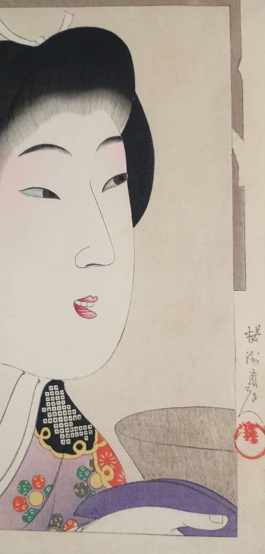 浮世絵版画、時代かがみ（寛文の頃)橋本周延画明治30年6月5日出版