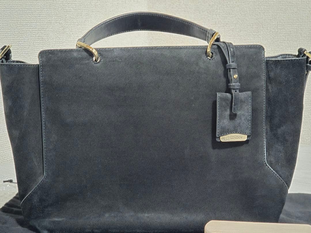 JIL SANDER ジルサンダー スエード ブラック ワンショルダーバック