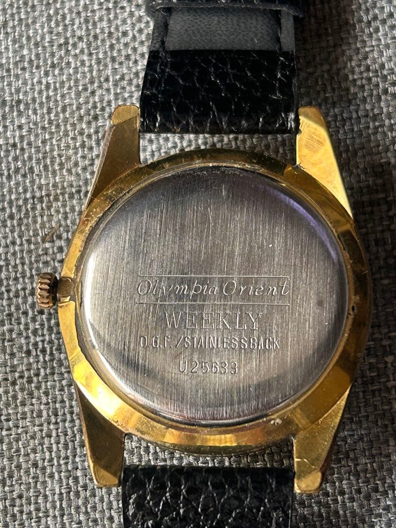マ*ル様 【稼働品】ORIENT オリンピアオリエントウィークリー 英字漢字表記