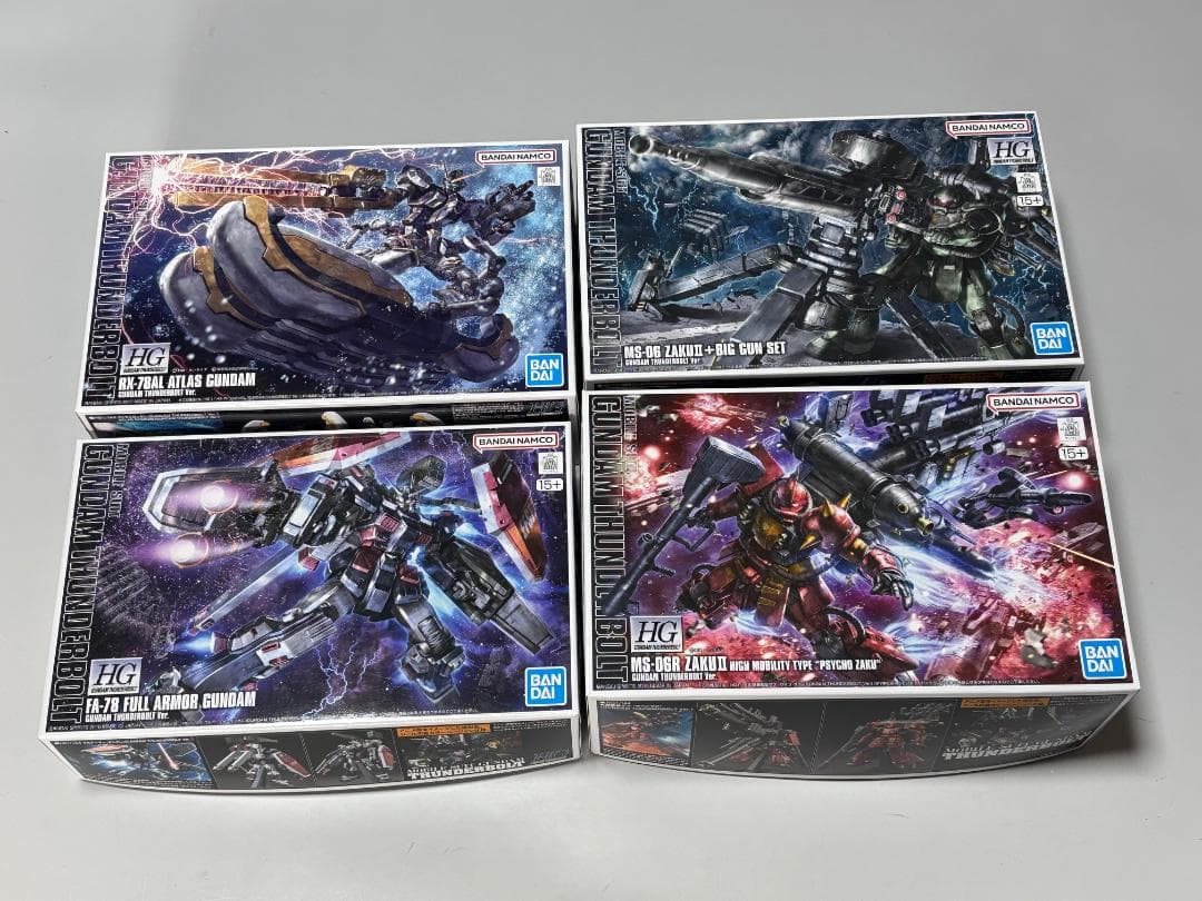 【サンボル4点】HG フルアーマー サイコザク ビッグガン アトラス