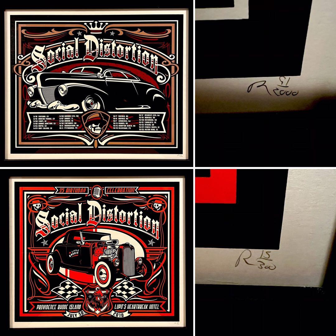 ソーシャルディストーション ポスター フレーム 2枚 シリアルナンバー