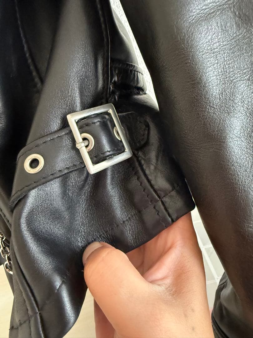 ショット　革ジャン　牛革　美品　42