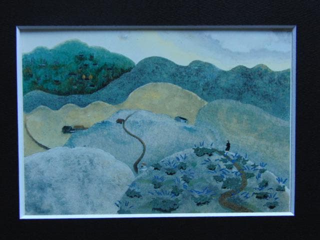 藤田龍児、浅き夢見し、希少な画集より、新品高級額・額装付