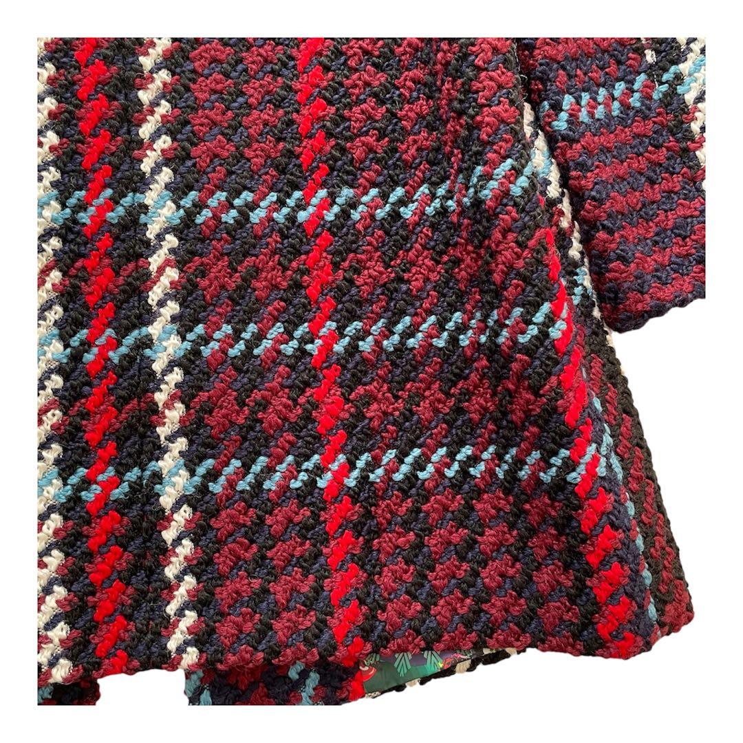 Desigual デシグアル　チェック　コート　チェスターコート　マルチカラー