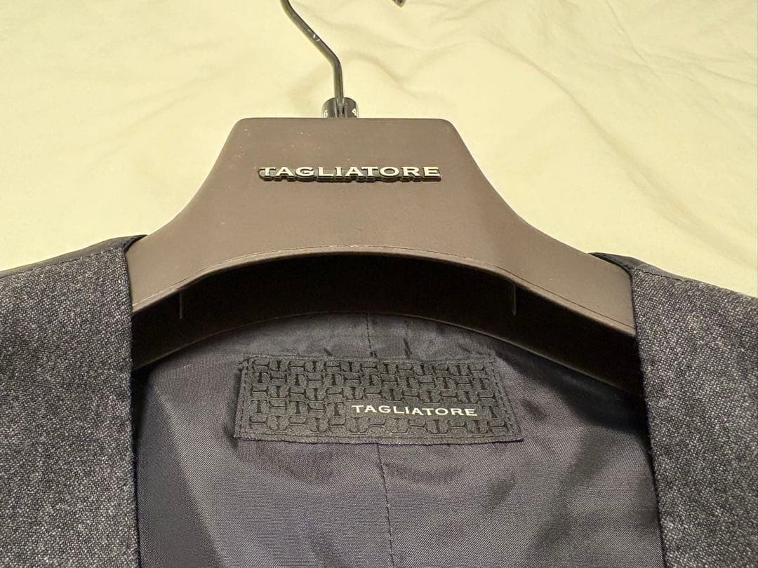 【新品未着用・タグ付き】タリアトーレストレッチウールジレ ブライアン グレー46