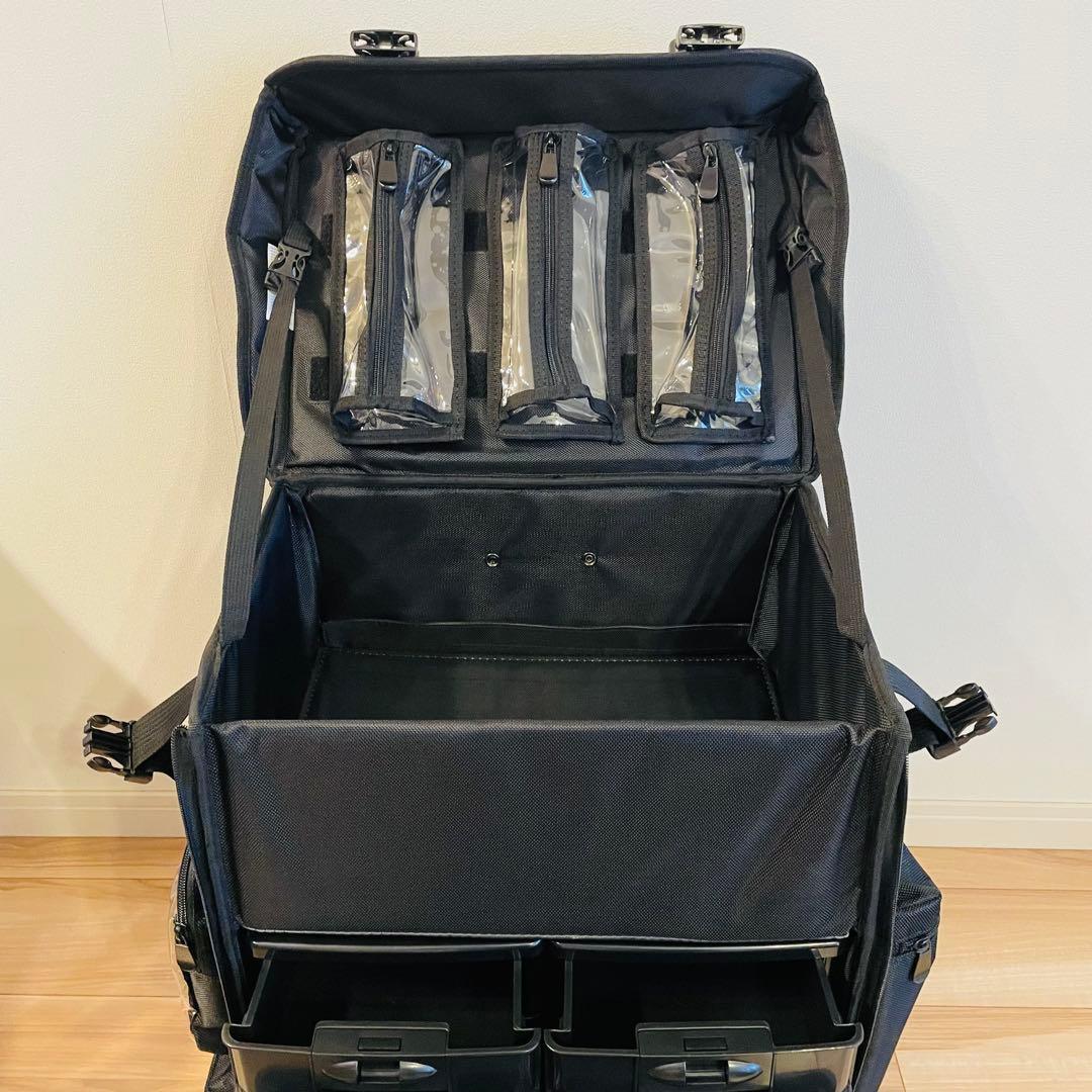 【極美品】LUVODI メイクボックスキャリー プロ用 屋内2回使用 3WAY