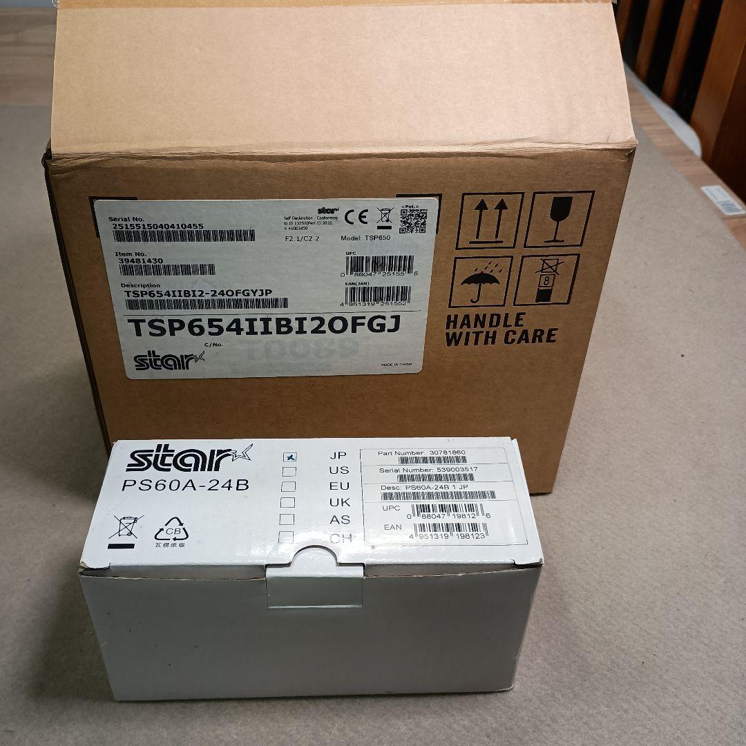 未使用 スター精密 プリンター 654II ブルートゥース TSP650Ⅱ