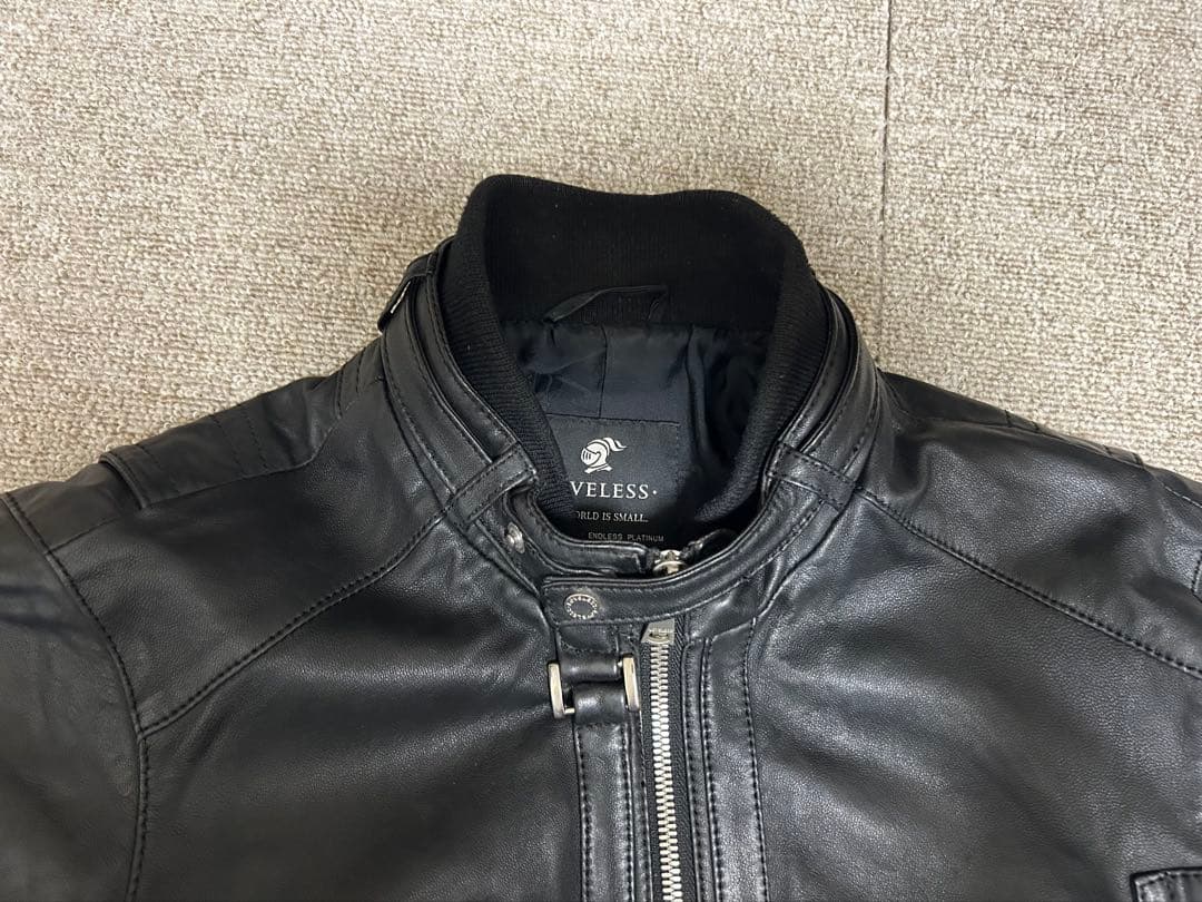 LOVELESS シングルライダースジャケット ブラック