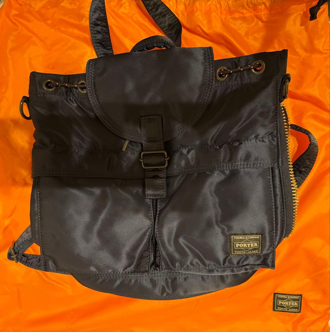 れ*お様 PORTER タンカー バックパック ショルダーバッグ ネイビー
