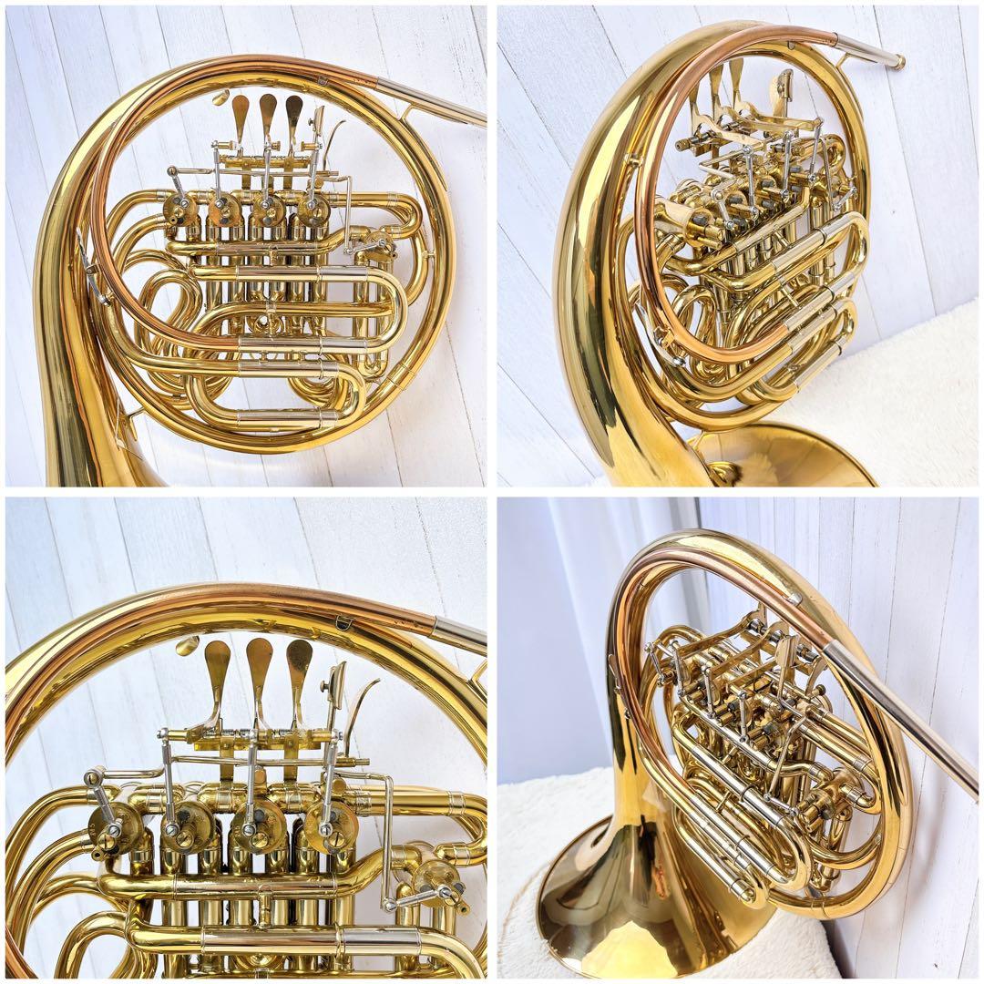 福楽 フルダブルホルン オープンF管 切り替えB♭管 マウスピース付き