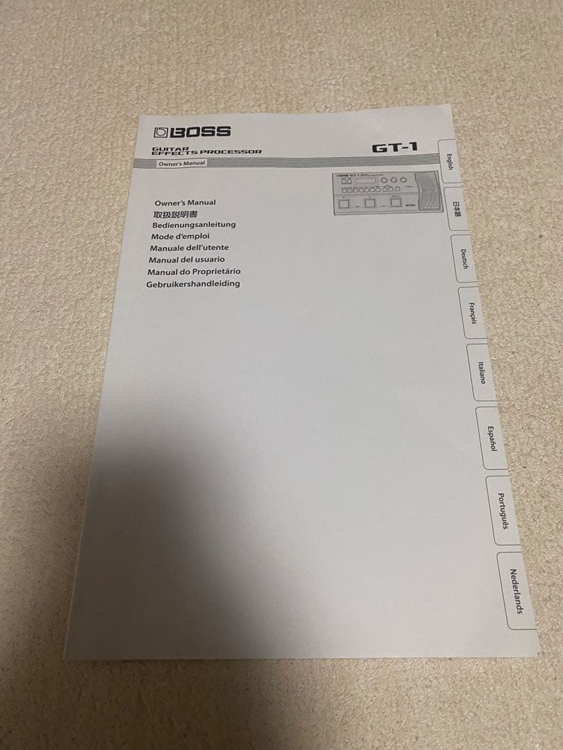 BOSS GT-1 【ACアダプター・その他付属品付き】