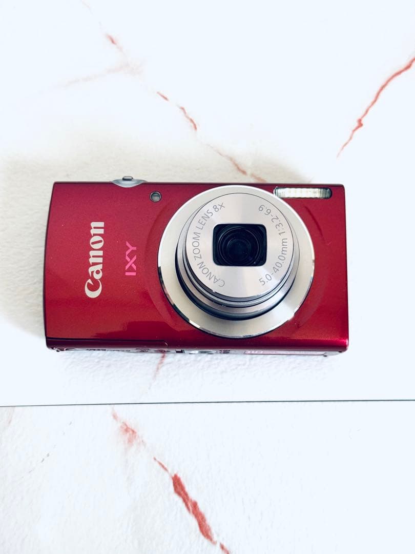 【美品】Canon IXY 120レッド 薄型軽量 コンパクトデジタルカメラ