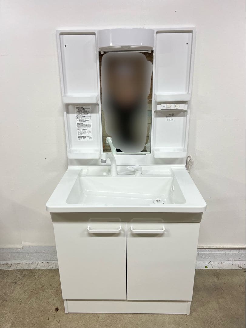 地域限定送料込み⭐︎TOTO 洗面化粧台 口750一面鏡高さ　1800mm 2枚扉