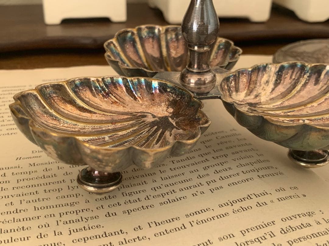 フランス　蚤の市　キャンドルスタンド　ブロカント