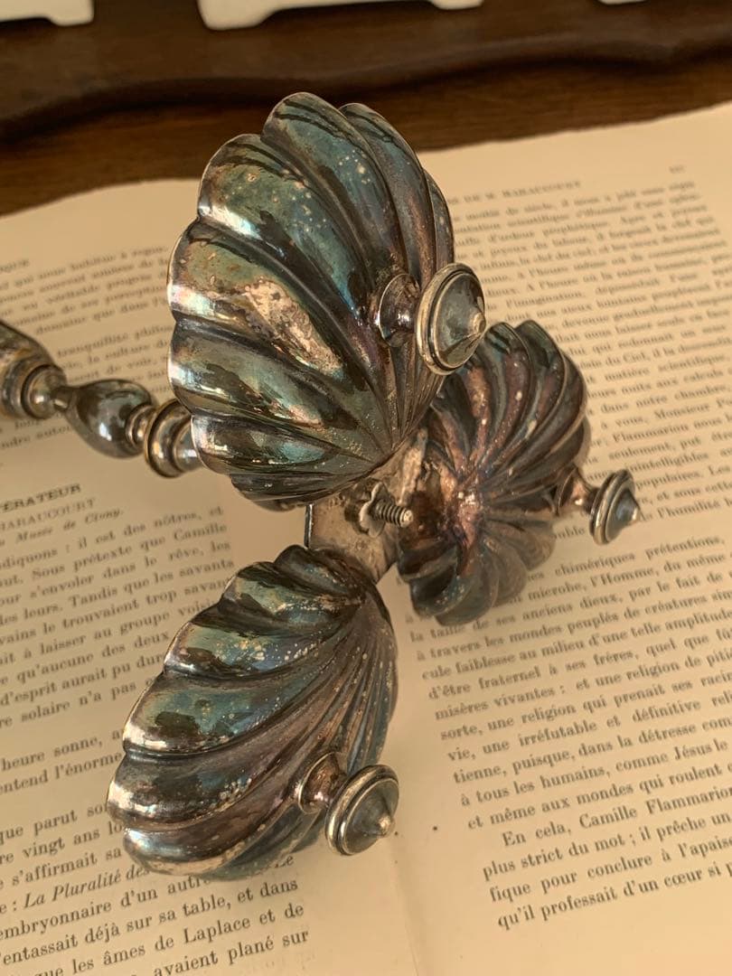 フランス　蚤の市　キャンドルスタンド　ブロカント