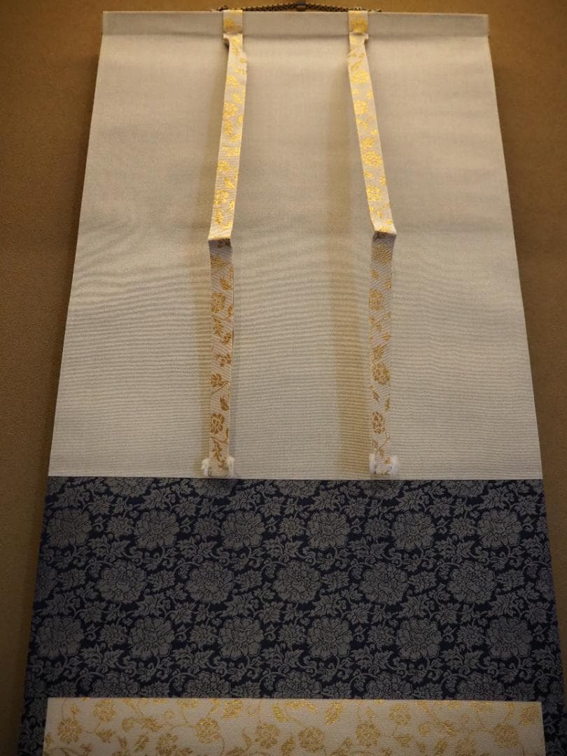 表千家14世而妙斎千宗旦自筆色紙『清閑一日福』掛軸