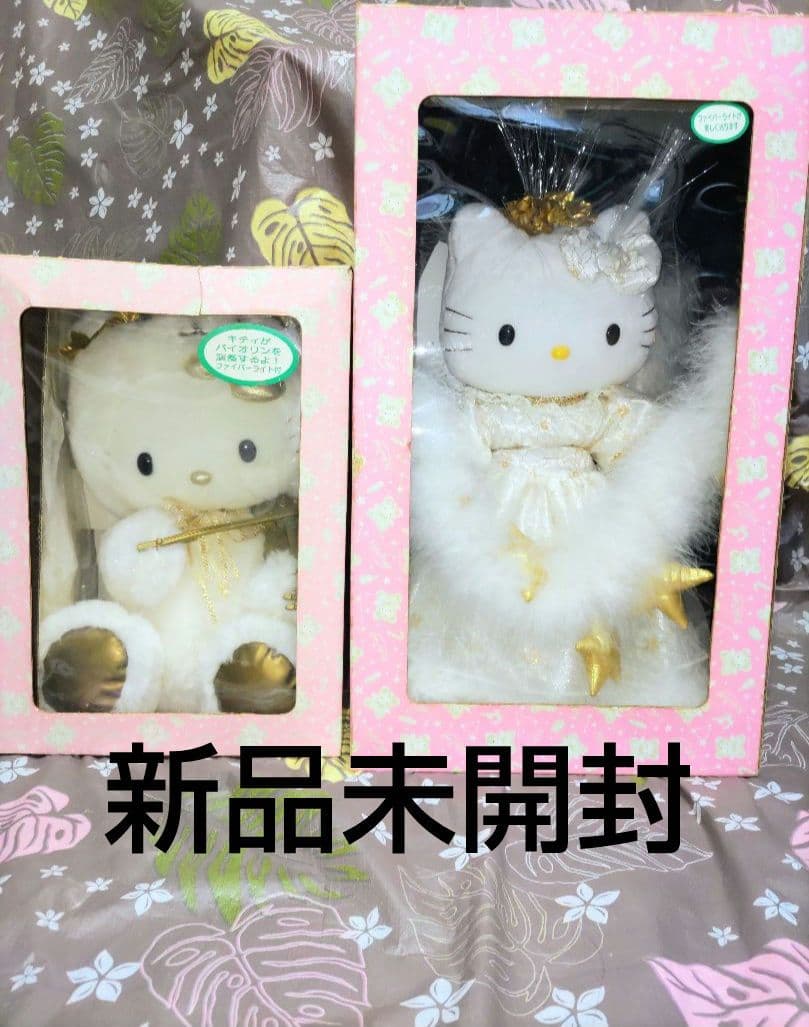 ハローキティ ライトドール天使　ファイバードールバイオリン希少レア　ヴィンテージ