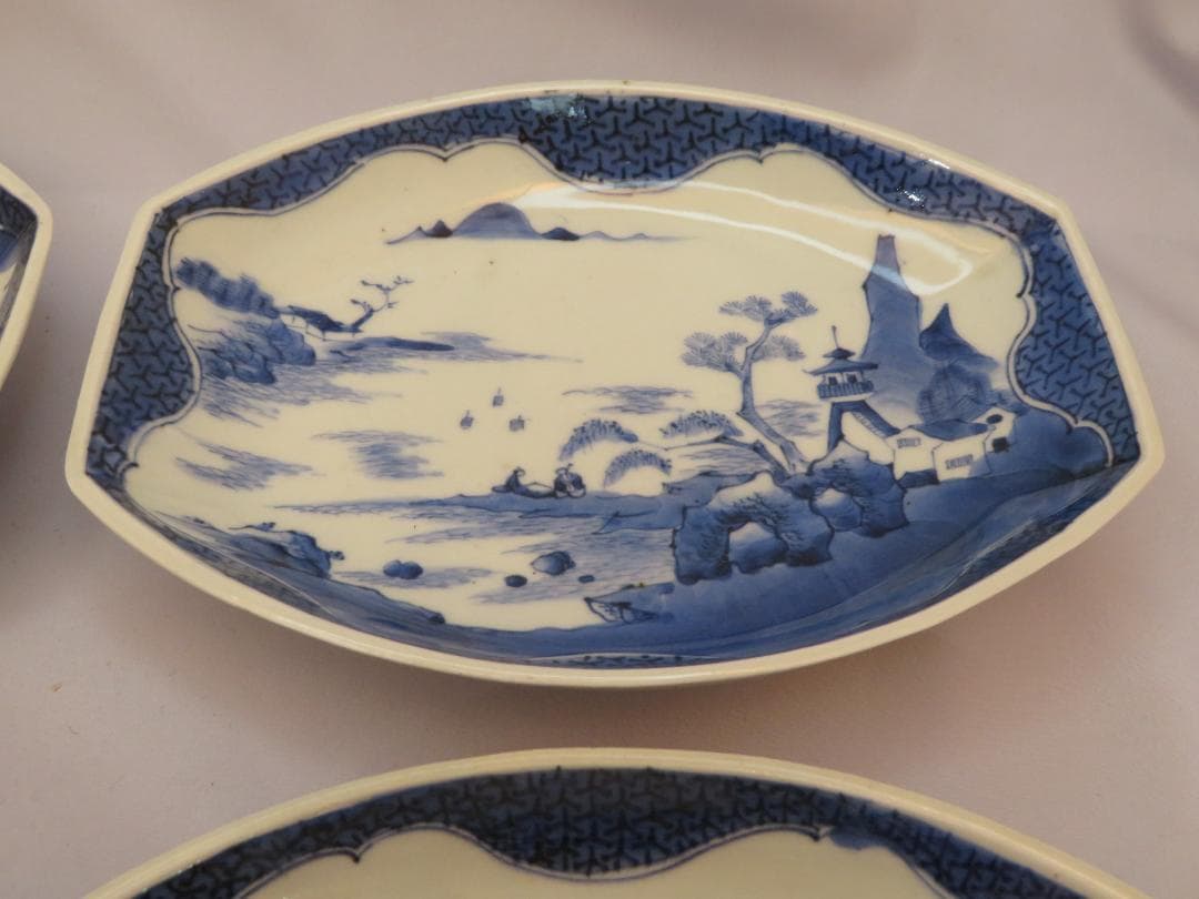3275　古美術＜値下げ交渉大歓迎＞古伊万里　舟皿　４枚