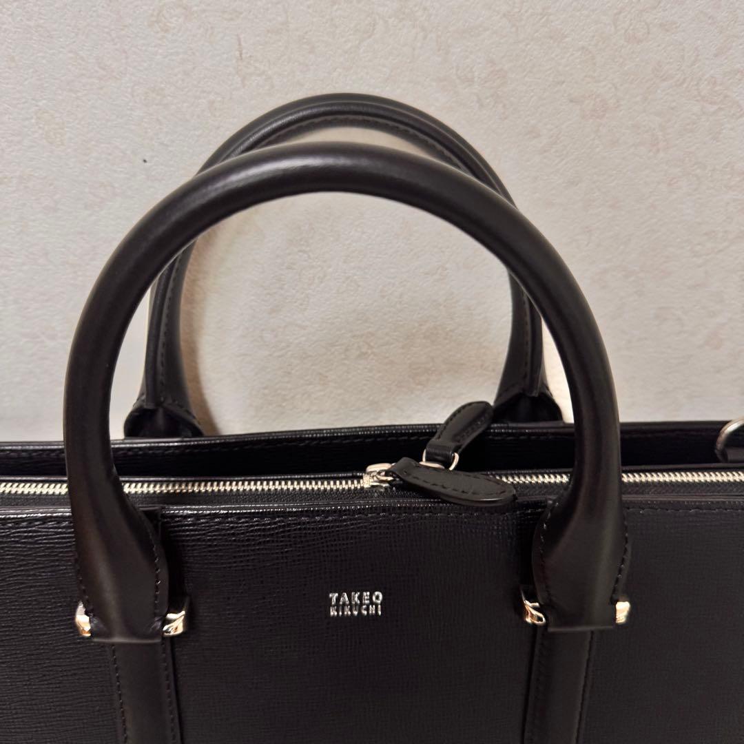 【極美品】タケオキクチ　スパーダ　ビジネスバッグ　本革　レザー A4 人気型