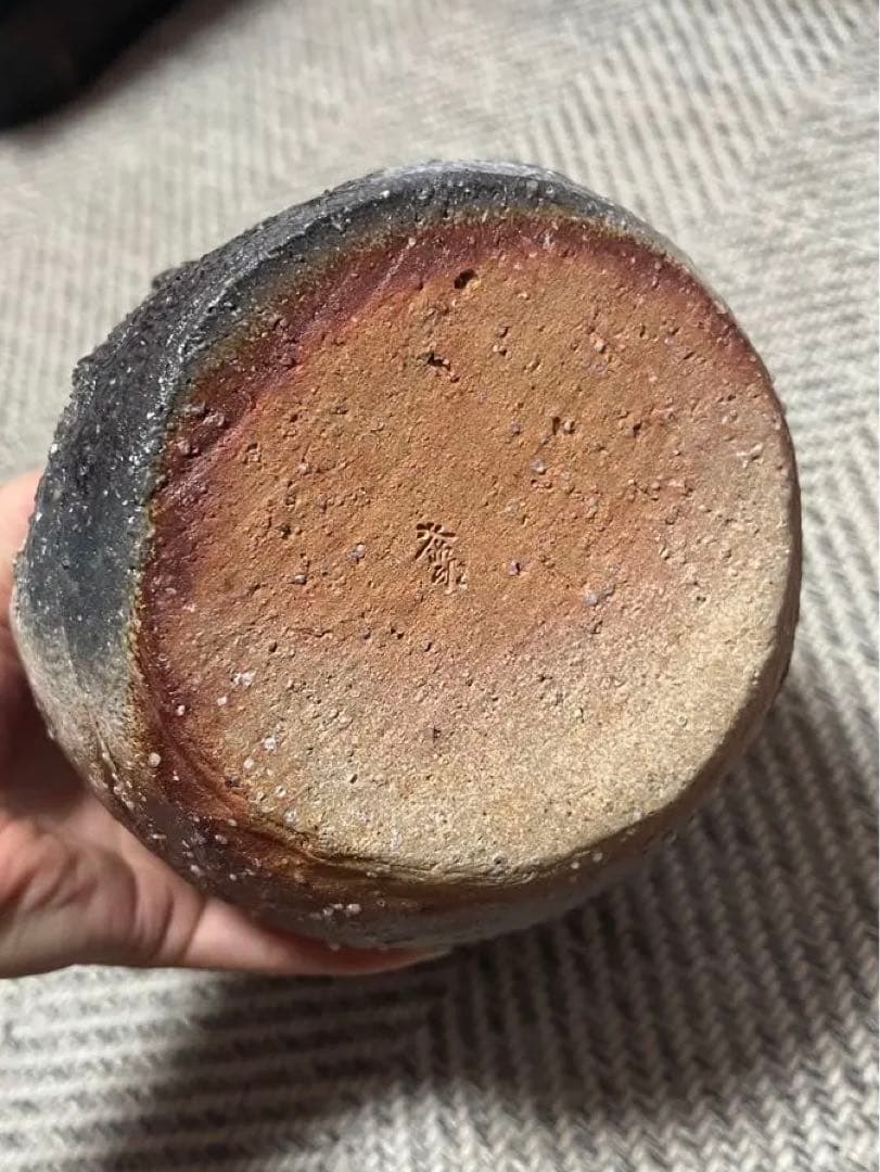 蟹　花瓶　壺　焼物