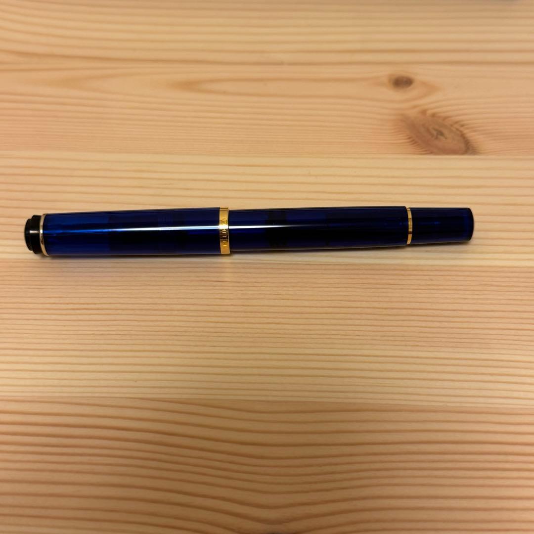 ペリカン Pelikan 万年筆 M200 スケルトンダークブルー F