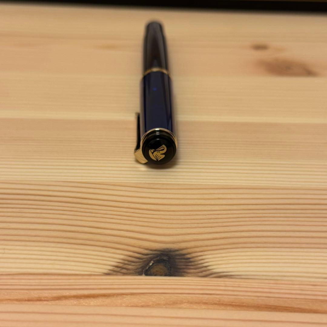 ペリカン Pelikan 万年筆 M200 スケルトンダークブルー F