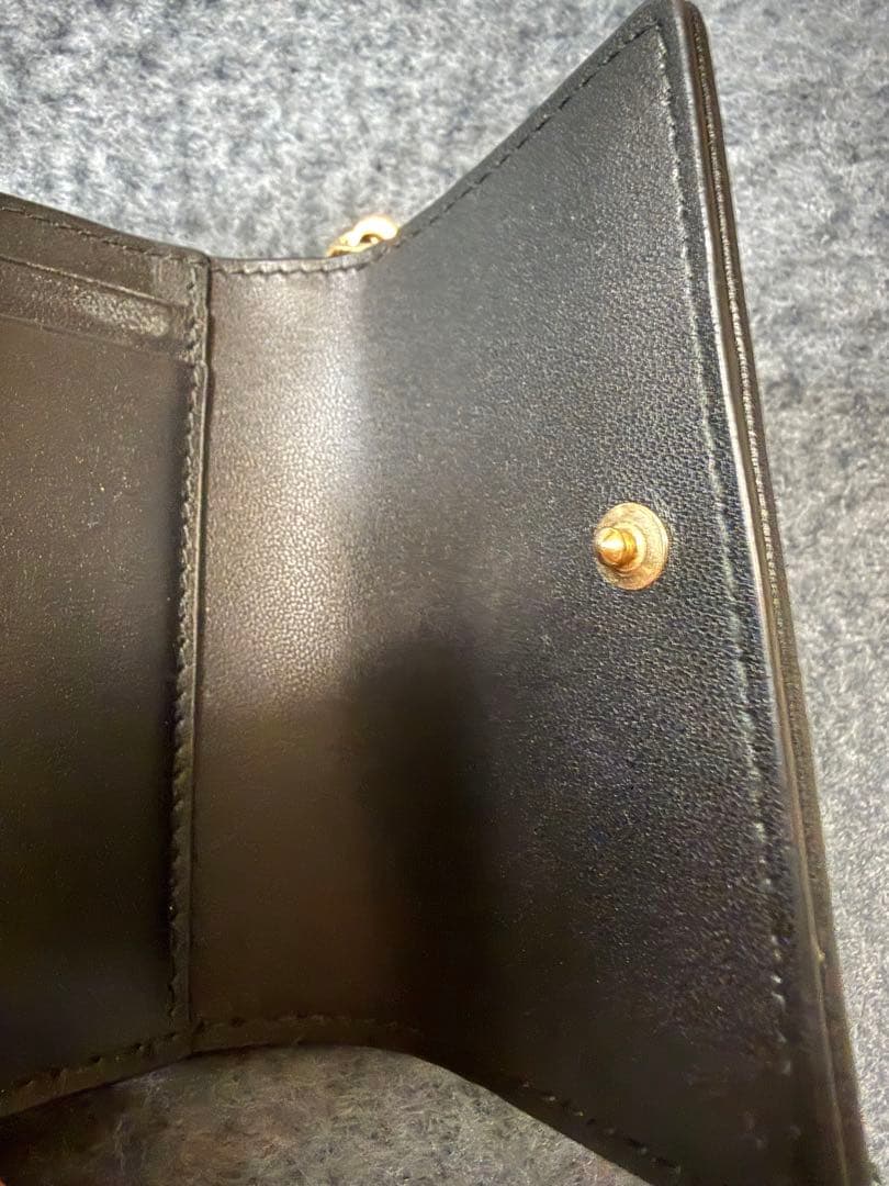 ディオール ロータスウォレット カナージュ 三つ折り財布