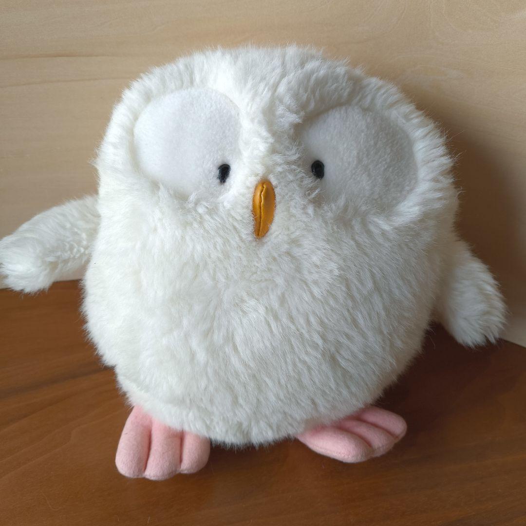 おふう　おふぅ　白フクロウ　昭和レトロ　オリエンタルトーイ　ぬいぐるみ　うめ吉