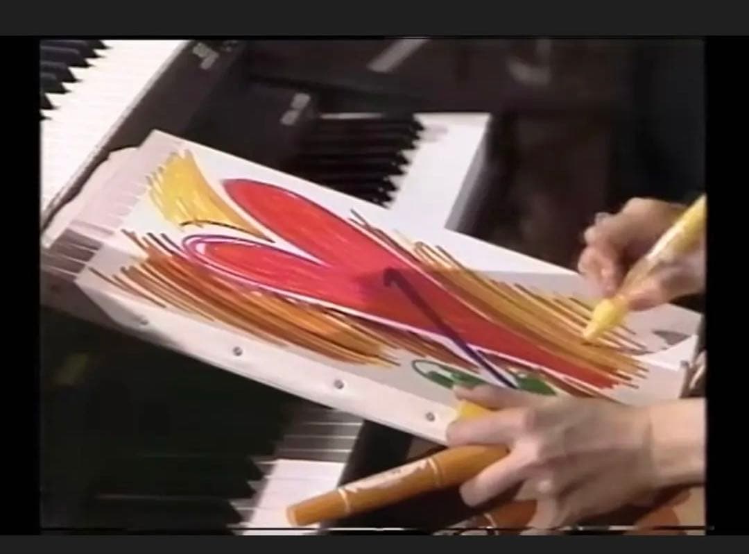 谷村有美　直筆サイン入り絵画　 神谷町Live出演時の物