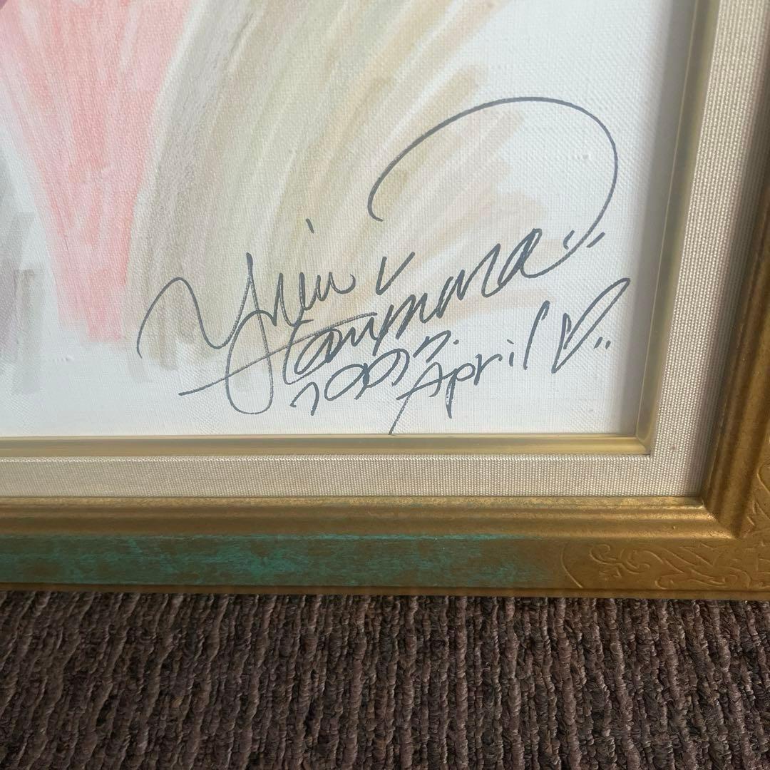 谷村有美　直筆サイン入り絵画　 神谷町Live出演時の物