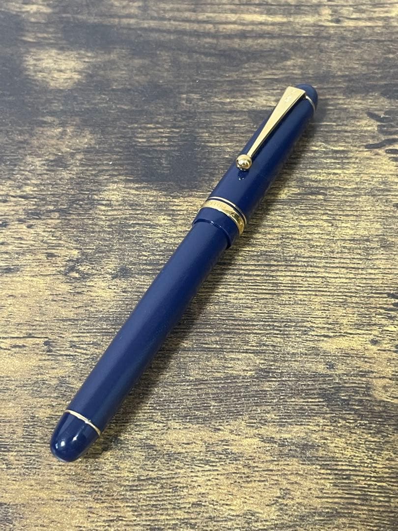 試筆のみ　ネイビー　網目　2016 限定　FM パイロット　万年筆　カスタム74