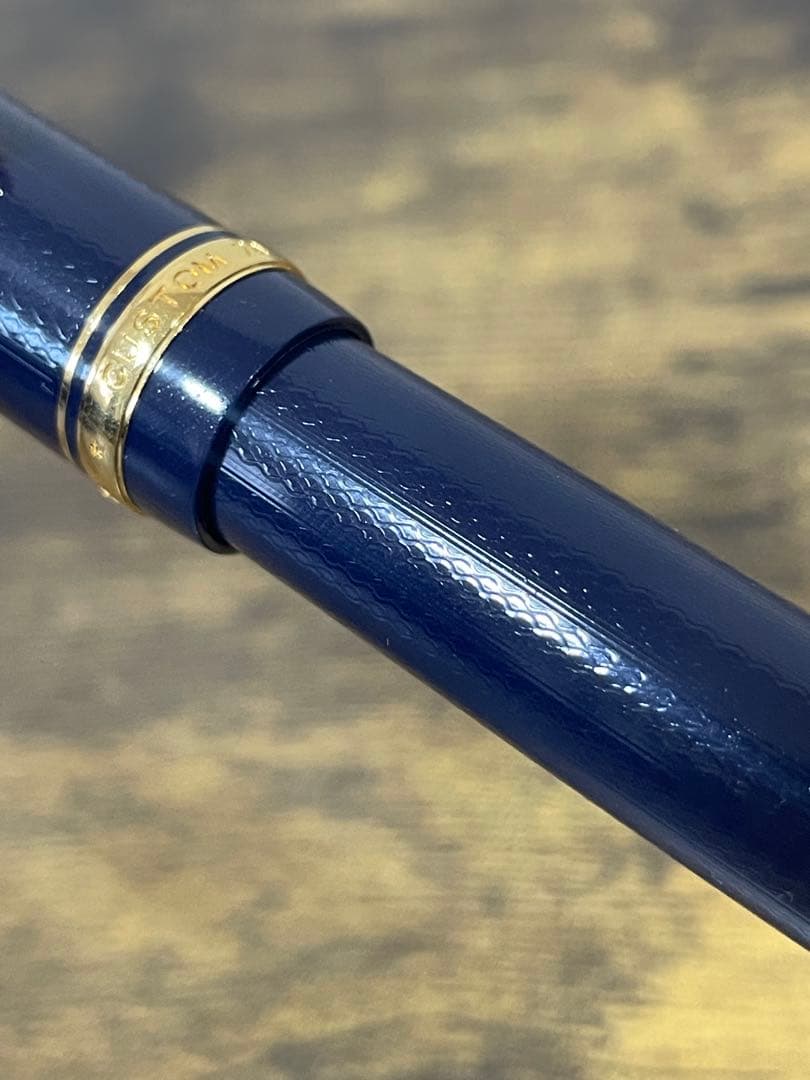 試筆のみ　ネイビー　網目　2016 限定　FM パイロット　万年筆　カスタム74