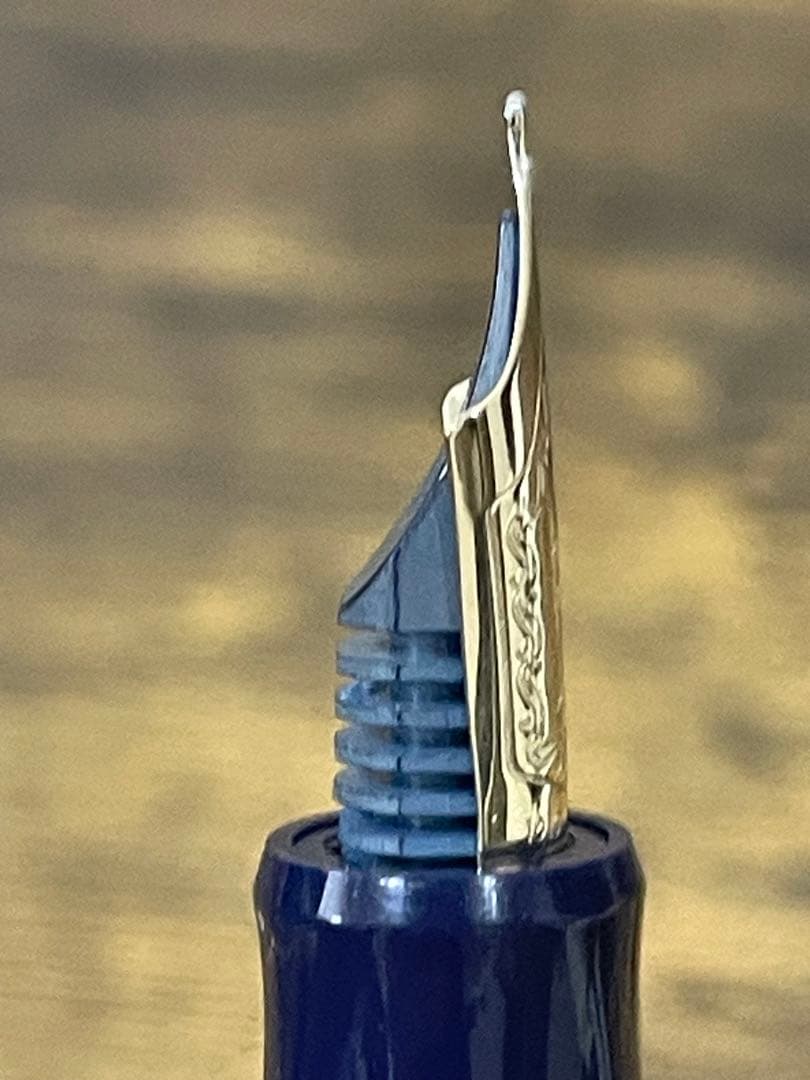 試筆のみ　ネイビー　網目　2016 限定　FM パイロット　万年筆　カスタム74