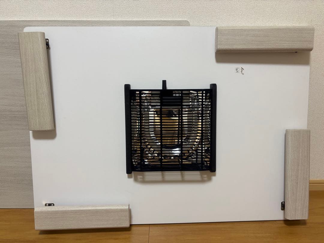 折れ脚こたつ ホワイト ナチュラル 天板リバーシブル 105cm×75cm