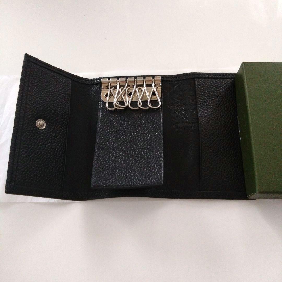 未使用　新品　ロンシャン　LONGCHAMP　6連　キーケース　メンズ　黒　牛革
